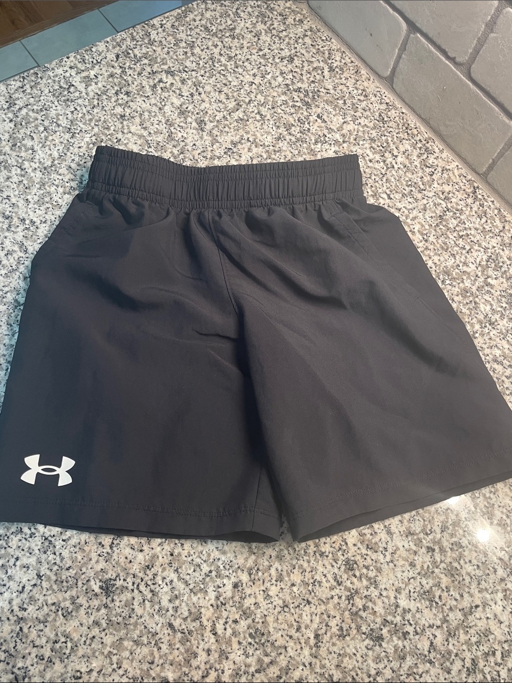 Under Armour Black Shorts with White Logo
